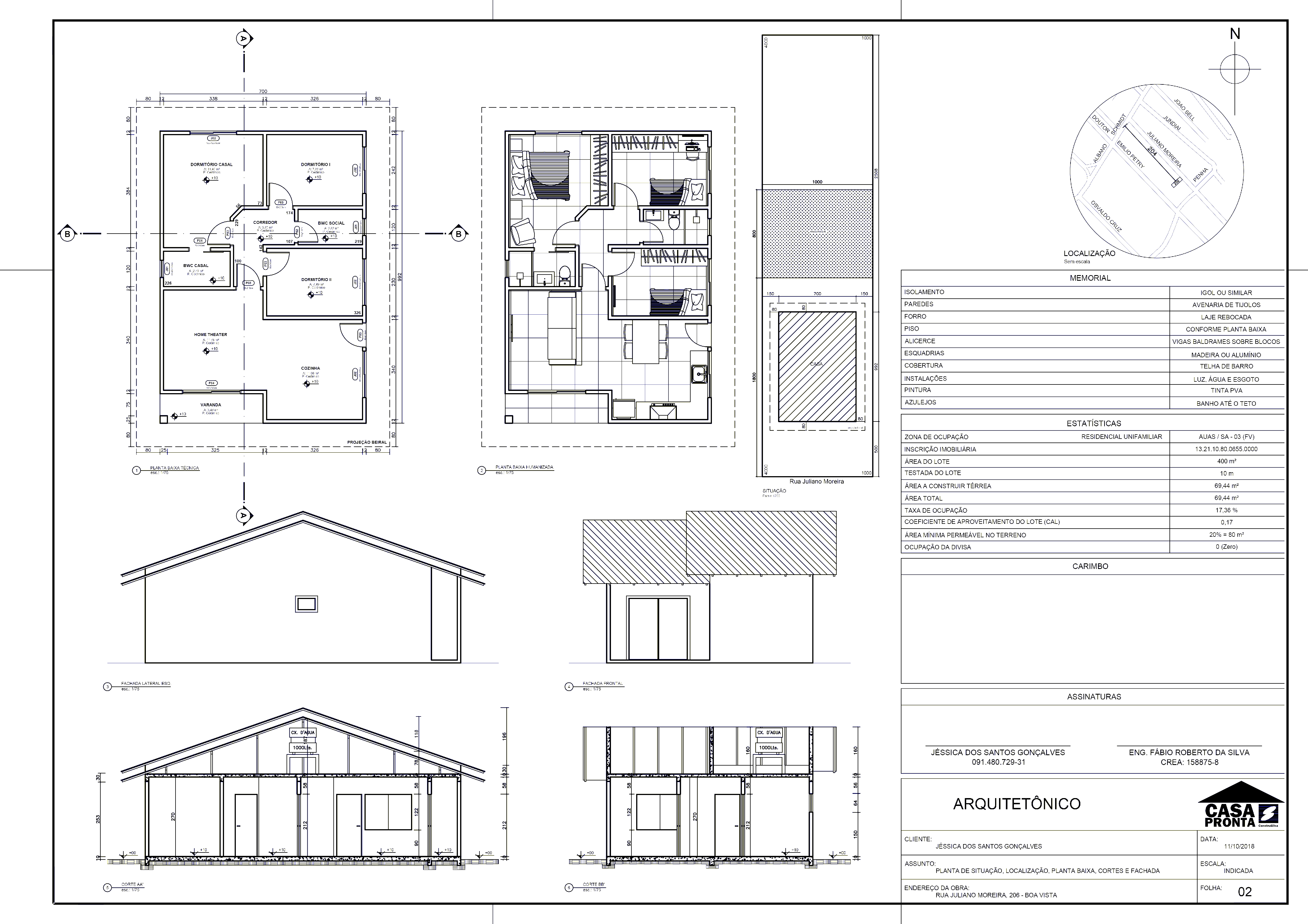 Imagem do Casa térrea com 69,44m² - 8